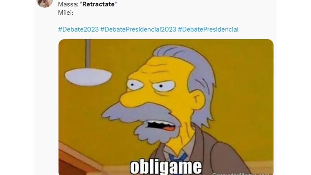 Los mejores memes del debate presidencial 2023.
