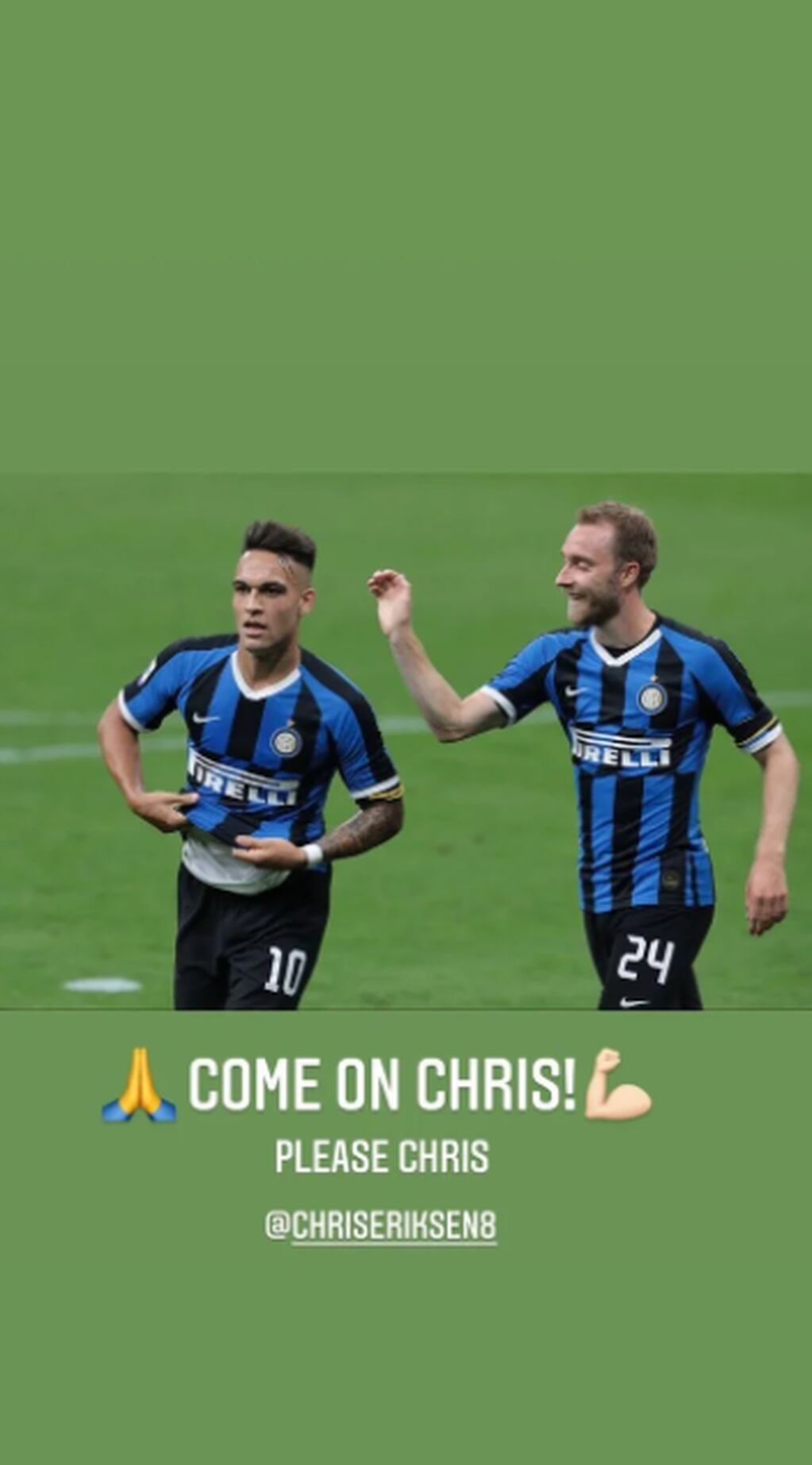 El mensaje de Lautaro para su compañero en el Inter.