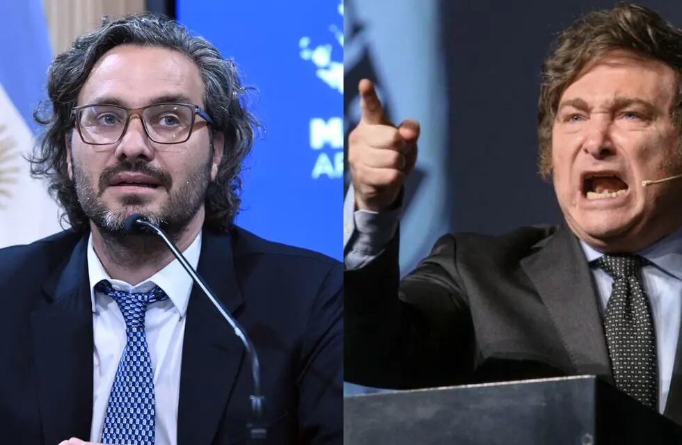 Santiago Cafiero y el presidente electo, Javier Milei.