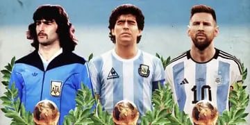 Kempes, Maradona, Messi