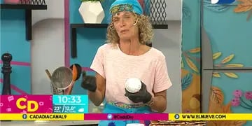 Maru Botana cocinó en vivo en la tele mendocina