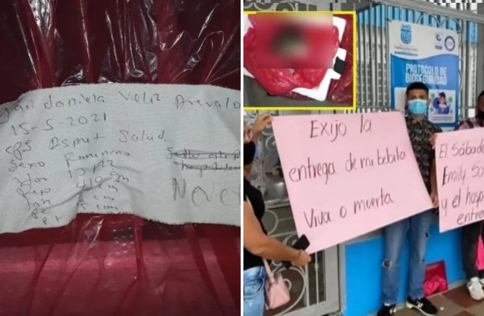 Indignación en Colombia: les dieron una rata muerta en lugar de su beba fallecida (Gentileza)