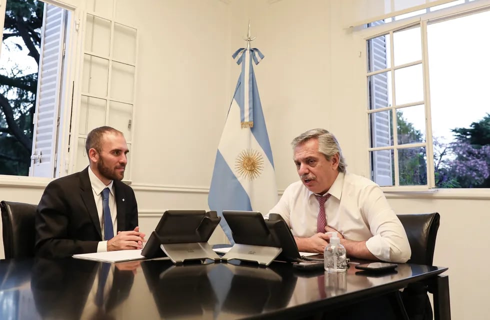 El ministro de Economía Martín Guzmán junto al presidente de la Nación Alberto Fernández sostuvieron que no habrá nueva oferta a los bonistas.