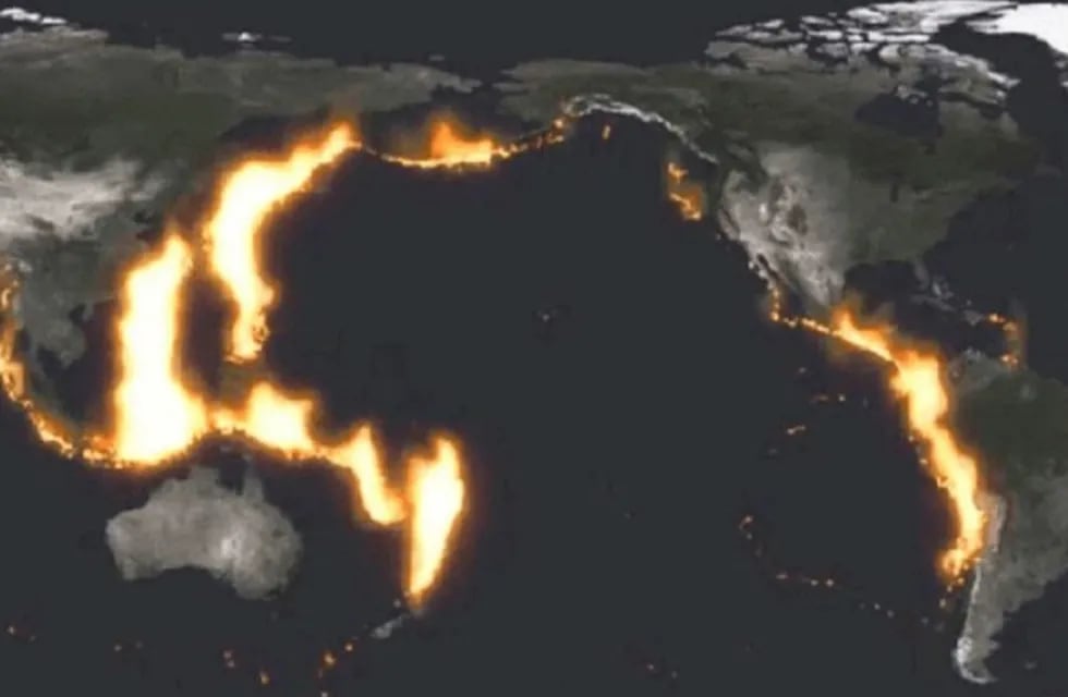 ¿Qué es el cinturón de fuego del Pacífico? (Imagen ilustrativa / Web)