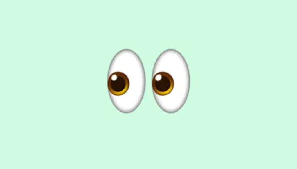 Esto significa el emoji de los dos ojos de WhatsApp.
