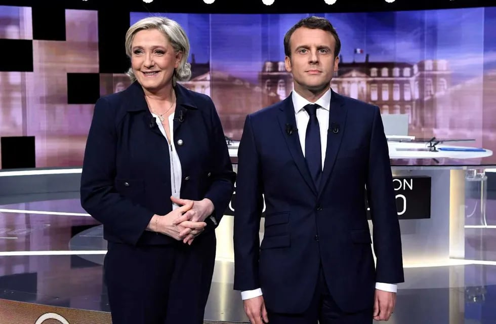 Marine Le Pen y Emmanuel Macron / Archivo