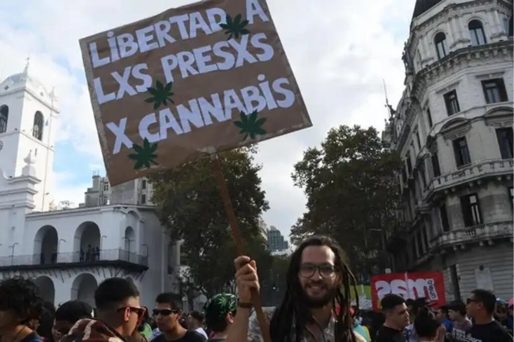 Cultivadores de marihuana marcharon en todo el país