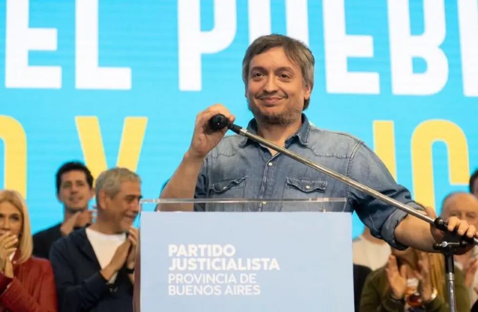 Máximo Kirchner dio un discurso con indirectas para Alberto Fernández.