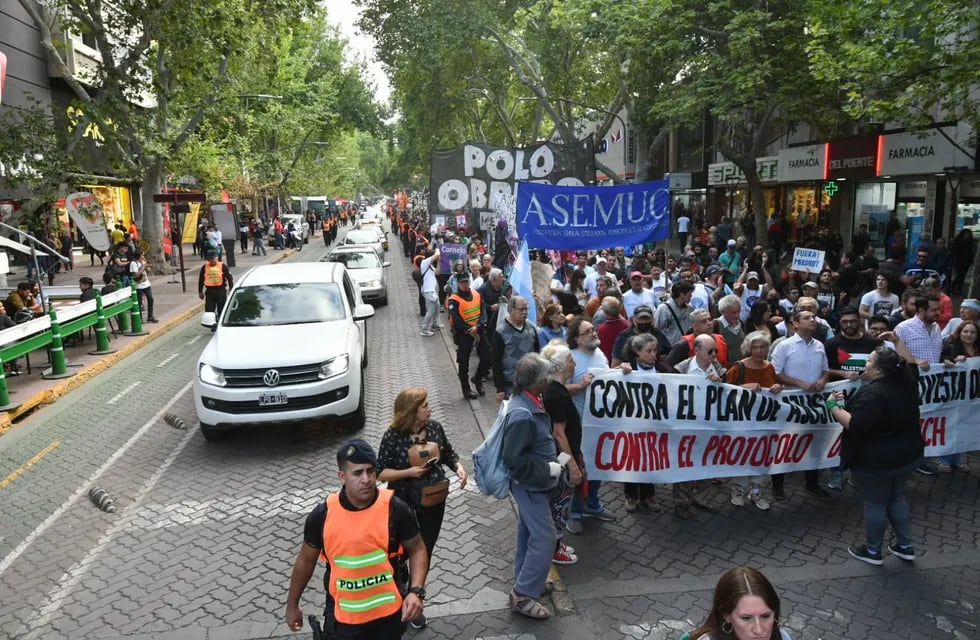 En Mendoza habrá paro el 24 de enero y habrá manifestaciones en las calles. Foto: José Gutiérrez / Los Andes
