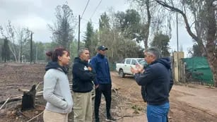 Sebastián Bragagnolo, intendente de Luján, sigue de cerca la situación de los incendios