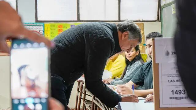 Votó el intendente y candidato a Vice Daniel Orozco en Las Heras. Gentileza