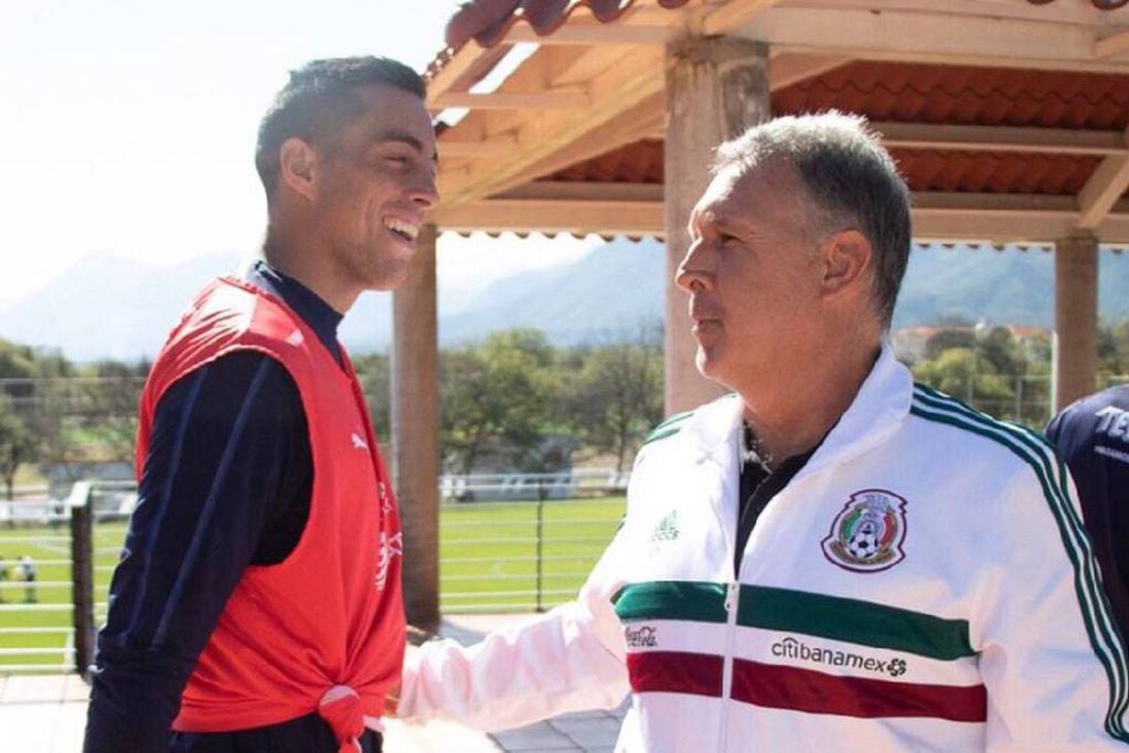 Martino y Funes Mori, en la selección de México.