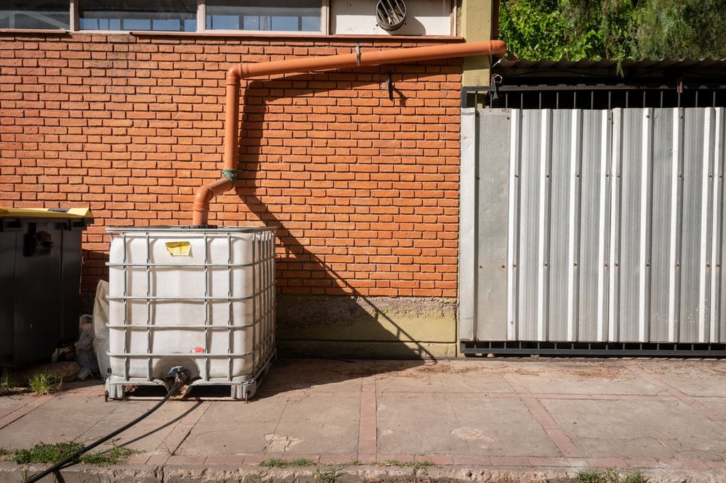 El Liceo Agrícola tiene un nuevo sistema de recolección de agua de lluvia para regar sus plantaciones de frutas y verduras. 
 
Foto Ignacio Blanco / Los Andes 
