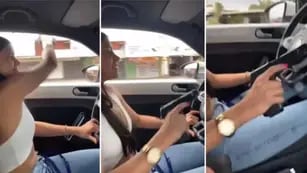 Video: dos adolescentes se filmaron manejando alcoholizadas y dando tiros por la ventana del auto