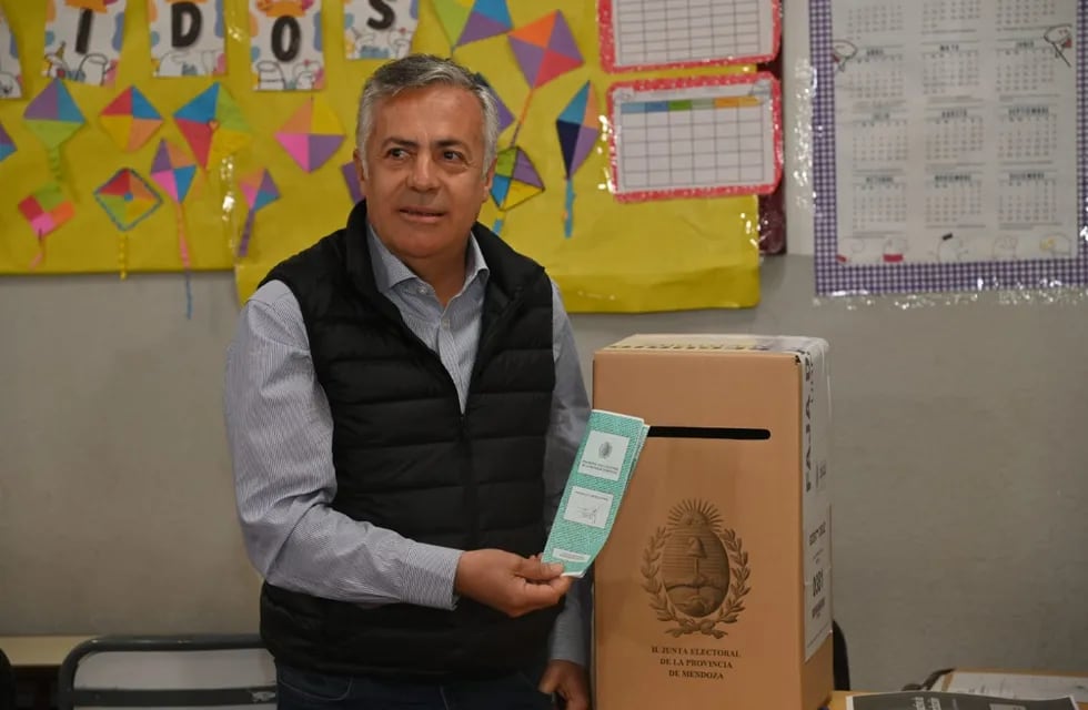 Alfredo Cornejo tras votar en Godoy Cruz: “Fue una campaña con muchos agravios”. Foto: Gentileza.