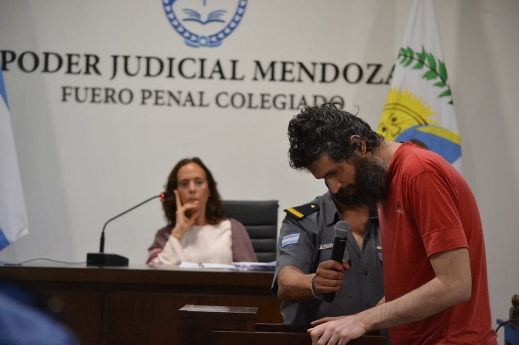 Gil Pereg fue condenado a prisión perpetua el noviembre por el doble homicidio agravado de su madre y de su tía. Un jurado popular lo consideró culpable. Foto: Prensa Poder Judicial de Mendoza.