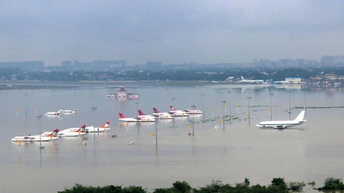 Las impactantes imágenes de las inundaciones en Dubai. Foto: gentileza New Straits Times