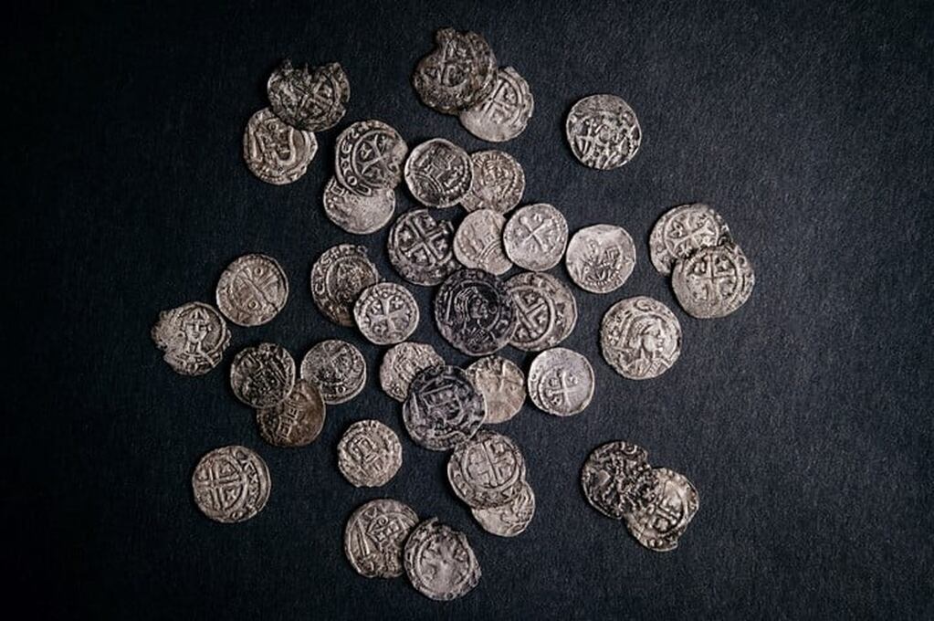 Las monedas que detectó el joven historiador datan del siglo IX. - Gentileza /Clarín