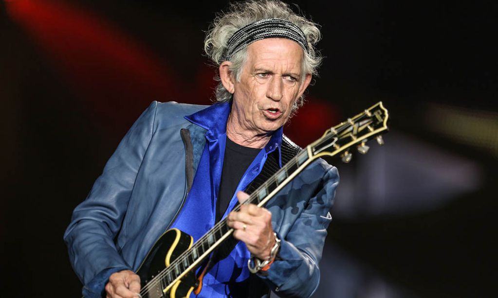 Keith Richards performs at The Rolling Stones Zip Code Tour opening night at Petco Park on Sunday, May 24, 2015 in San Diego, Calif.