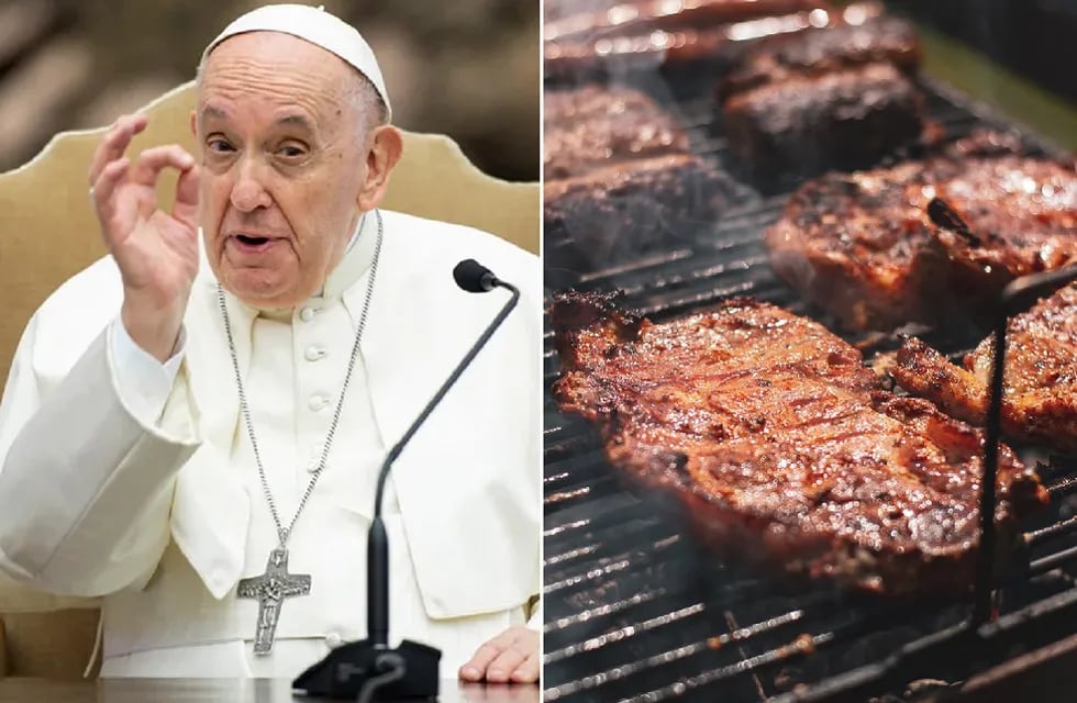 El papa Francisco dijo que "sería conveniente consumir menos carne" para ayudar al medio ambiente