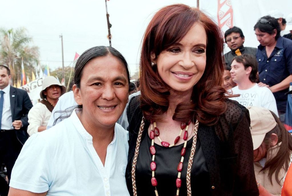 Milagro Sala y Cristina Fernández de Kirchner (Foto archivo).