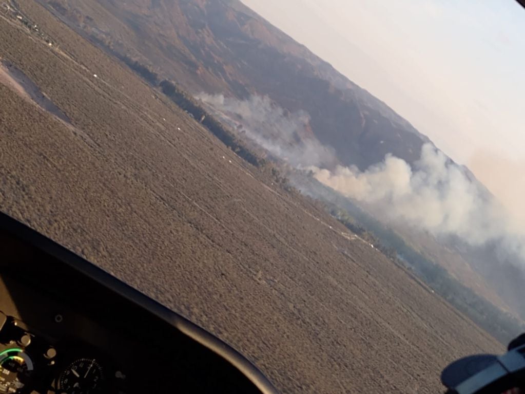 El incendio en el Valle Grande afectaron 700 hectáreas: desesperado relato de cómo se lo combatió. Foto: Ministerio de Seguridad.