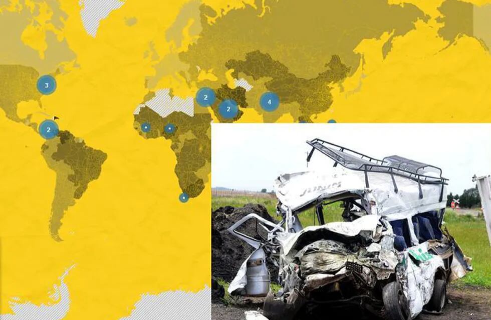 Mapa interactivo: cuál es el país con más muertes por accidentes viales