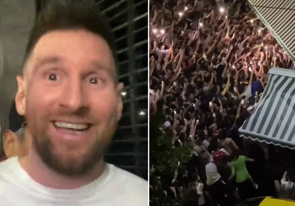 Locura por Lionel Messi en Palermo.