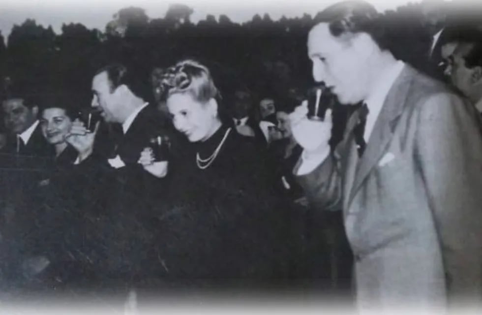 Evita y Perón.