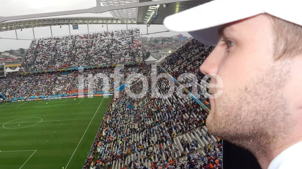 El ruso Alexander Verner en el estadio del Corinthians, en San Pablo. Foto: Infobae