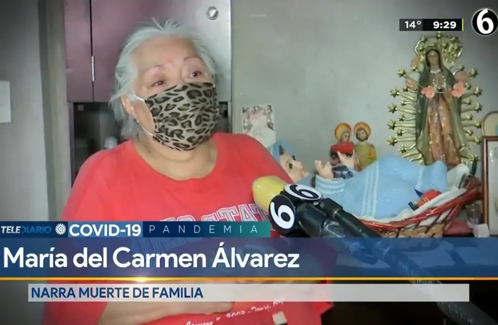 María del Carmen Álvarez, sobreviviente en la familia - Gentileza Telediario