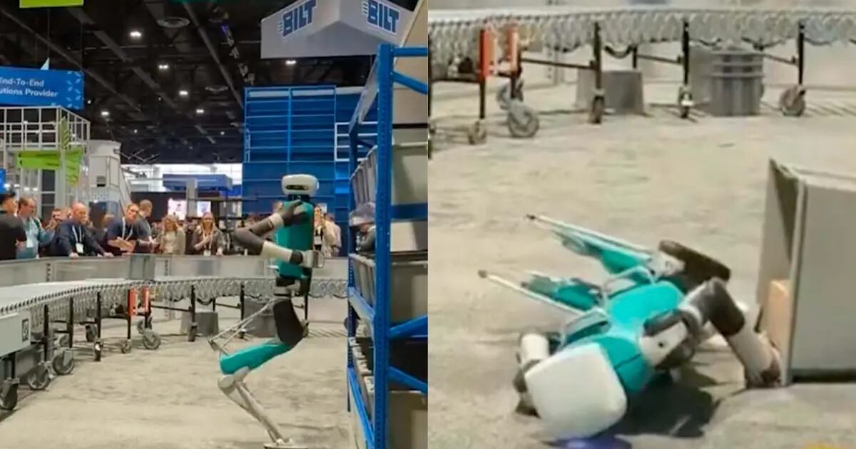 The robot worked for 20 hours without stopping, and it collapsed and fell to the ground