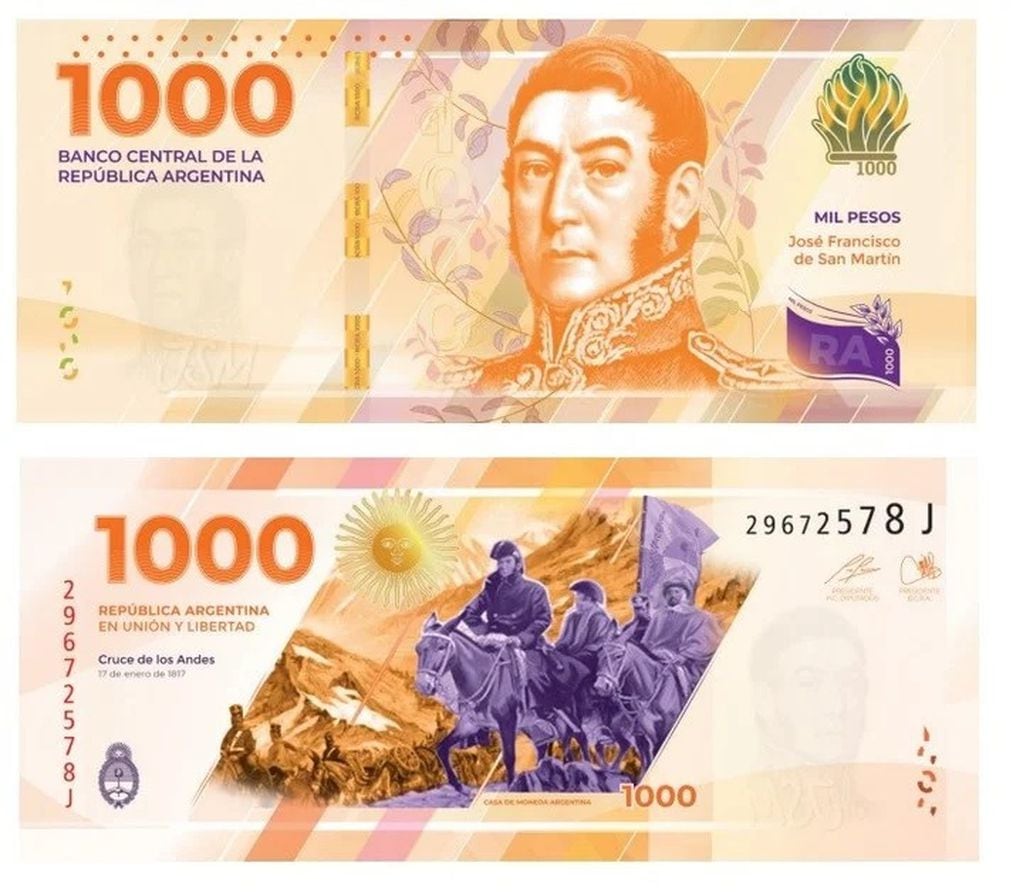 El nuevo billete de $1000 con San Martín ya está en circulación y el BCRA lanzó una serie de medidas para detectar sin son verdaderos o falsos.