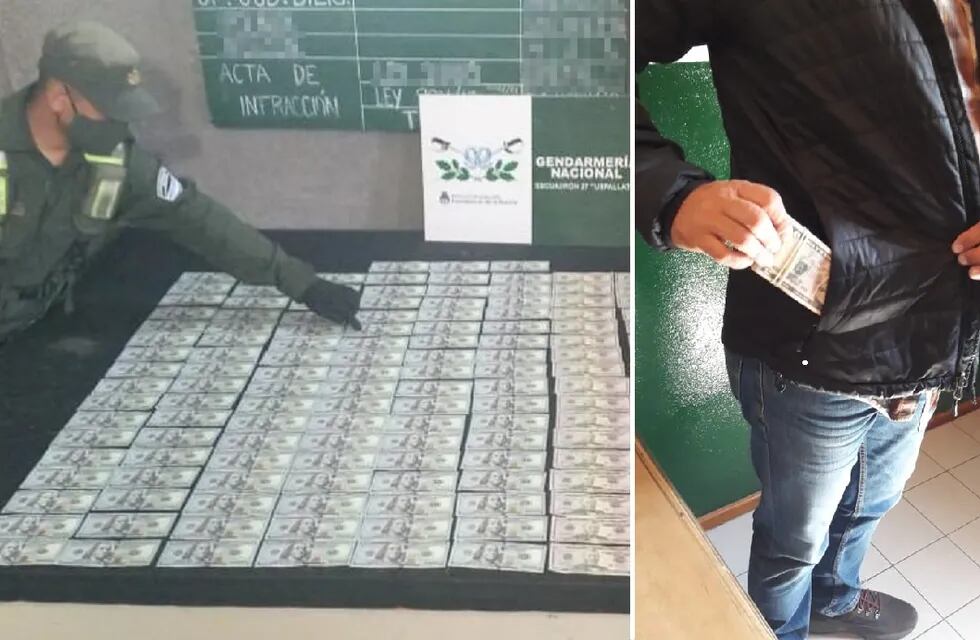 Gendarmería descubrió a un ciudadano chileno con más de 15 mil dólares sin declarar - Prensa Gendarmería Nacional