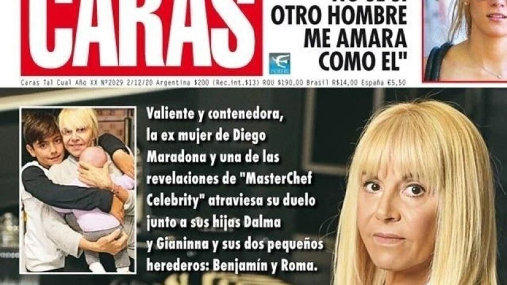 Dalma Maradona cuestionó la tapa de Caras con su madre Claudia Villafañe