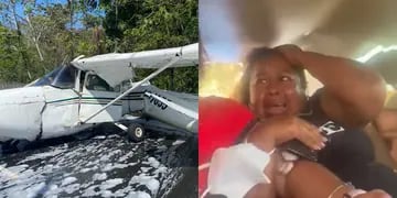 Avión cayó sobre avenida en Panamá