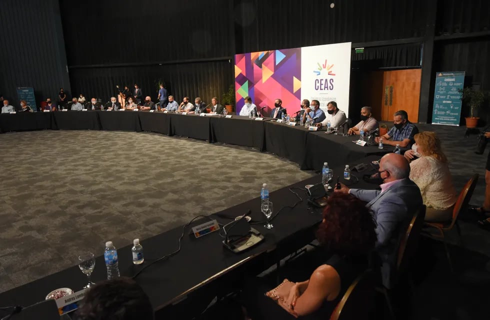 Todos a la mesa. El Consejo tiene amplia representación. Sin embargo, habrá comisiones más chicas para abordar las distintas propuestas que surjan. Foto: José Gutiérrez / Los Andes.