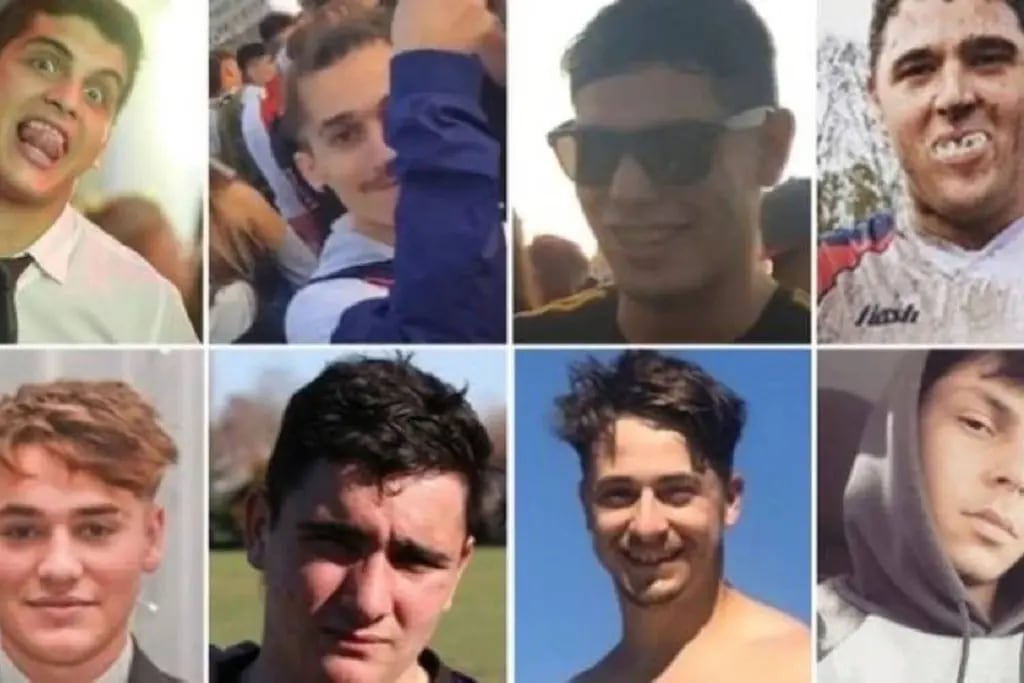 Los ocho rugbiers acusados del asesinato de Fernando Báez Sosa, ocurrido en enero de 2020 en Villa Gesell