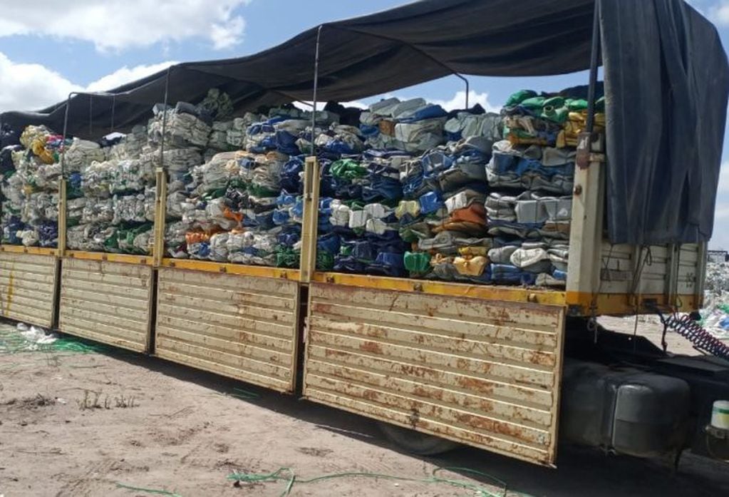 Enviaron más de 18 toneladas de envases vacíos de agroquímicos para reciclarlos.