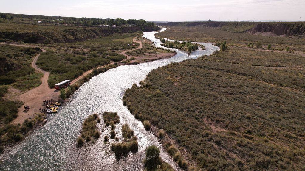 Un joven de 15 años cayó al río Mendoza y la corriente lo arrastró. Foto: Gobierno de Mendoza.