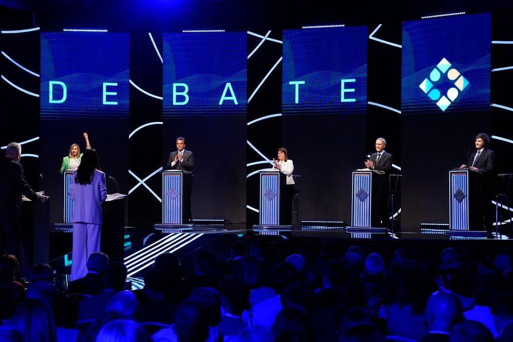 Primer debate presidencial. (Clarín)