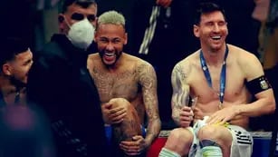 Messi, Neymar y Paredes regalaron una de las postales de la Copa América