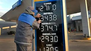 Aumento del precio de combustibles YPF
