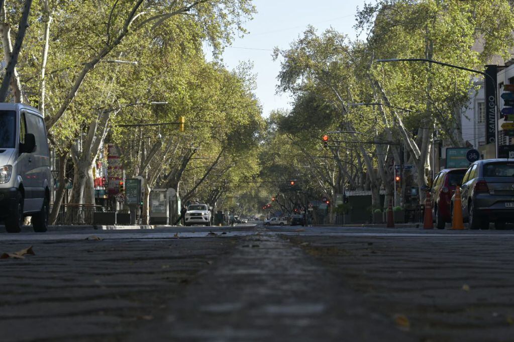 Así lucía la Ciudad de Mendoza en el amanecer del Día de la Primavera - 