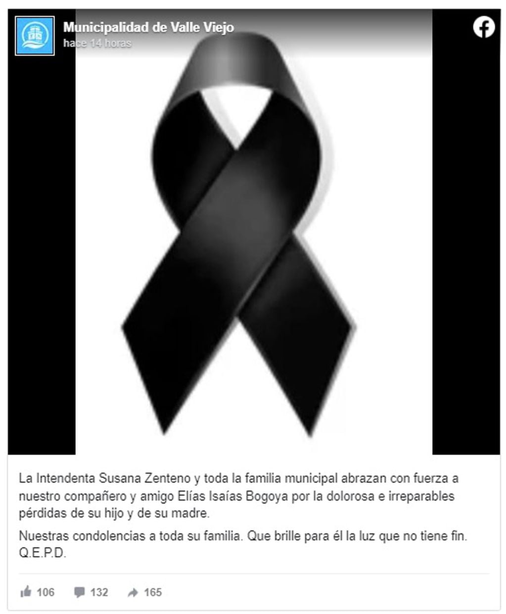 Conmoción en Catamarca por las muertes consecutivas de un bebé y su abuela (Facebook)
