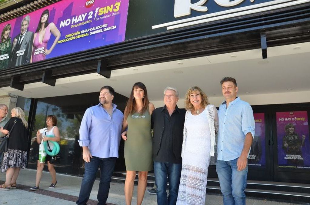 Georgina Barbarossa y Germán Kraus hicieron temporada en San Rafael en 2020, con "No hay dos sin tres". Foto: Roberto Salvadores. 
