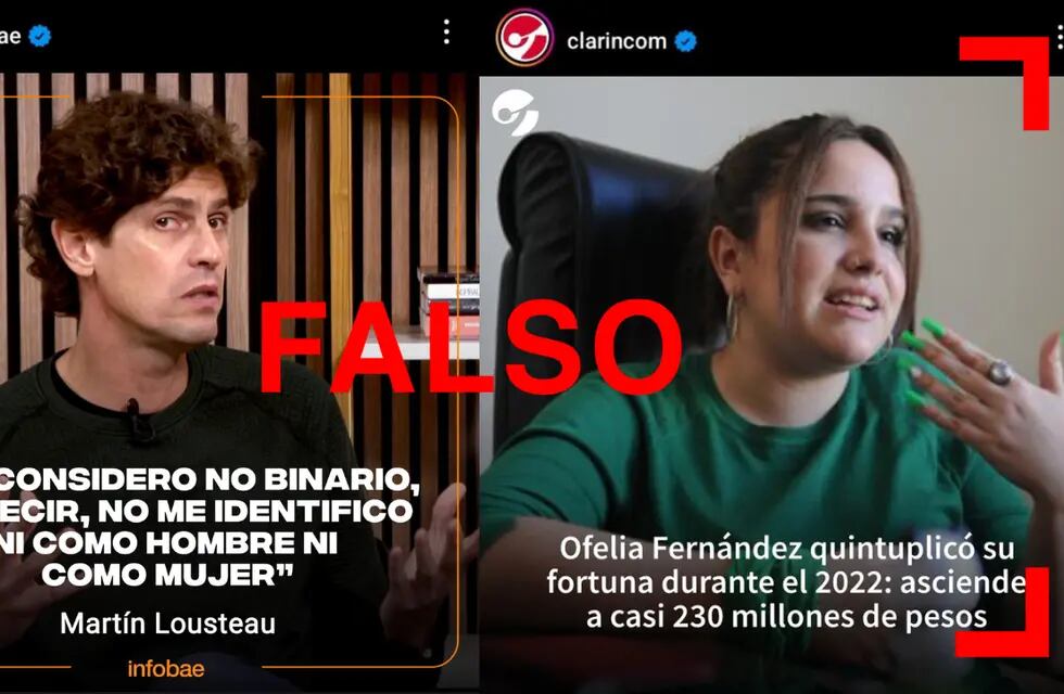 Son falsas estas placas que imitan el estilo de medios argentinos en redes sociales