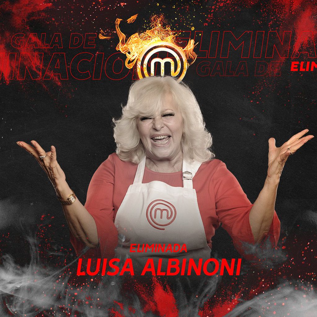 Luisa Albinoni fue eliminada de Masterchef Celebrity.