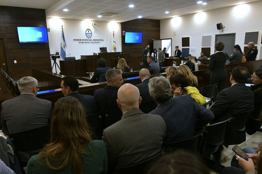 El juicio se realiza en la sala 15 del Polo Judicial. / Orlando Pelichotti, Los Andes.