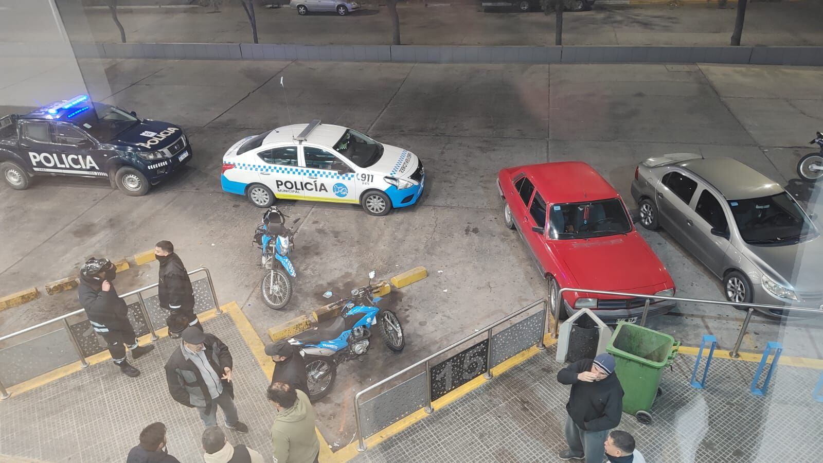 Imágenes del ataque a la Estación de Ómnibus de San Martín. Foto: Municipalidad de San Martín.